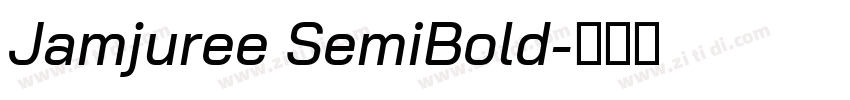 Jamjuree SemiBold字体转换